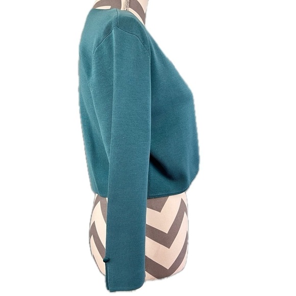 NWT - Ann Taylor Silk Blend Teal Open Cardigan - Size L - Picture 4 of 6